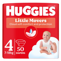 Huggies Little Movers 4 7-18 kg jednorázové plenky 50 ks