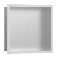 Hansgrohe 56097700 - Výklenek do stěny s designovým rámem, 30x30x10 cm, kartáčovaná nerez/matná 