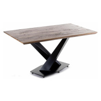 DekorStyle Jídelní stůl SELLINI 150 cm dub/černý