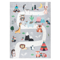 Dywany Łuszczów Dětský kusový koberec Bambino 2160 Indian grey - 140x190 cm