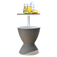 Tempo Kondela Zahradní chladící stolek FABIR - šedý + kupón KONDELA10 na okamžitou slevu 3% (kup