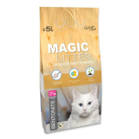 Podestýlka Magic Litter Bentonite Ultra White Baby Powder 5L