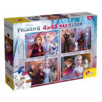 Oboustranné puzzle Supermaxi 4x48 ks 35 x 25 cm Frozen