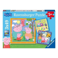 Ravensburger Prasátko Peppa 3x49 dílků