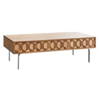 Delife Konferenční stolek Fevo 115 × 60 cm, přírodní akácie, podnož 