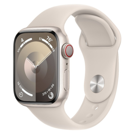 Apple Watch Series 9 GPS + Cellular 41mm hvězdně bílé hliníkové pouzdro s hvězdně bílým sportovn