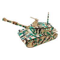 Woodcraft construction kit Woodcraft Dřevěné 3D puzzle Velký tank