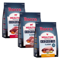 3 x 1 kg Rocco Mealtime - míchané zkušební balení - mix 1: hovězí, kuřecí, jehněčí