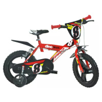 ACRA Dětské kolo Dino Bikes 163GLN červené chlapecké 16" balanční kolečka
