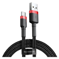 Baseus datový kabel Cafule USB-C 2m 2A červeno-černý