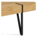 Konferenční stolek 110x60x42, MDF divoký dub, kov černá matná