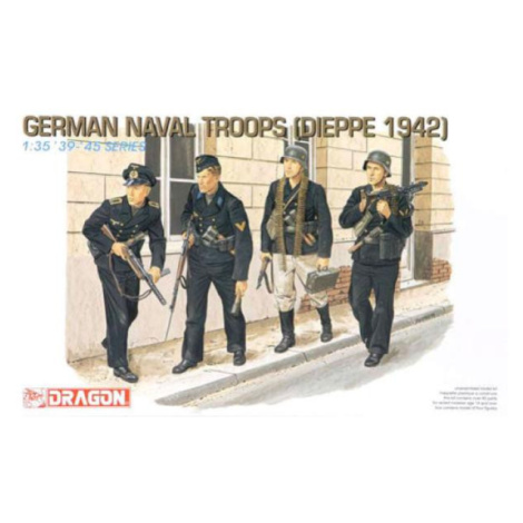 Model Kit figurky 6087 - GERMAN NAVAL TROOPS (DIEPPE 1942) (1:35)