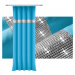 Dekorační závěs se zirkony s řasící páskou GLAM 250 tyrkysová 140x250 cm (cena za 1 kus) MyBestH