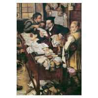 Obrazová reprodukce The Payment of the Yearly Dues (oil on panel), Pieter the Younger Brueghel, 