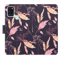 iSaprio flip pouzdro Ornamental Flowers 02 pro Samsung Galaxy A21s