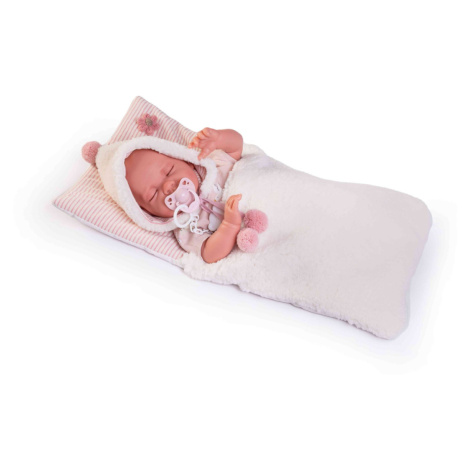 Antonio Juan 33340 LUNA - spící realistická panenka miminko s měkkým látkovým tělem - 42 cm