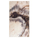 Krémovo-hnědý pratelný koberec 80x50 cm - Vitaus
