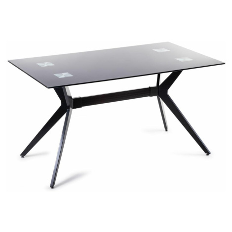 DekorStyle Stůl Baso 140x80 cm černý