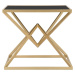 Noční stolek v černo-zlaté barvě Piramid – Mauro Ferretti