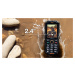 EVOLVEO StrongPhone X5, vodotěsný odolný Dual SIM telefon, černo-oranžová