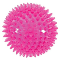 Zolux BALL SPIKE TPR POP 8 cm s ostny růžová