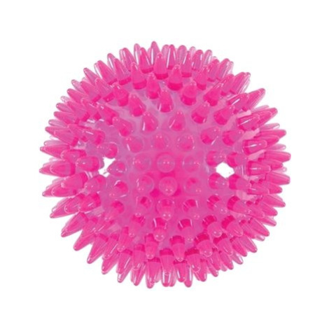 Zolux BALL SPIKE TPR POP 8 cm s ostny růžová