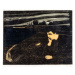 Obrazová reprodukce Evening, Melancholy: On the Beach, Munch, Edvard, 40 × 33.2 cm