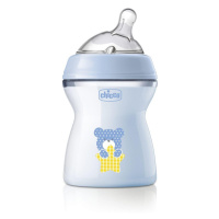 CHICCO - Láhev kojenecká Natural Feeling 250 ml chlapec 2m+