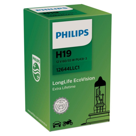 Philips H19 12V 60/55W PU43t-1 LongLife 1ks 12644LLC1