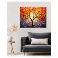 Obrazy na stěnu - Strom v mozaice Rozměr: 40x50 cm, Rámování: vypnuté plátno na rám