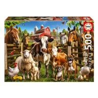 Puzzle Kamarádi ze statku (500 dílků)