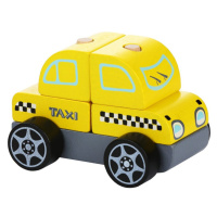 CUBIKA - 13159 Taxi vozidlo - dřevěná skládačka 5 dílů