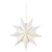 Bílá závěsná světelná dekorace s vánočním motivem ø 45 cm Dora – Markslöjd