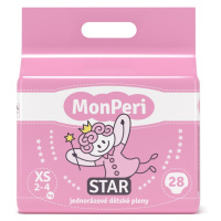 MonPeri Star XS 2-4 kg dětské pleny 28 ks