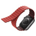 UNIQ Revix oboustranný řemínek pro Apple Watch 42/41/40/38mm Burgundy (kaštanový/korálový)