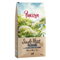 Purizon granule, 10 + 2 kg zdarma - Single Meat sleď a květ bezu