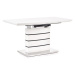 Jídelní stůl Bord rozkládací 140-180x76x80 cm (bílá, černá)
