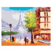 Malování podle čísel - EIFFELOVA VĚŽ V PAŘÍŽI POHLED NA ULICI Rozměr: 80x100 cm, Rámování: bez r