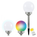 LED RGB Solární lampa BALL LED/0,2W/AA 1,2V/600mAh IP44