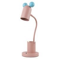 Světle modro-růžová stolní lampa s kovovým stínidlem (výška 50 cm) Mouse – GTV