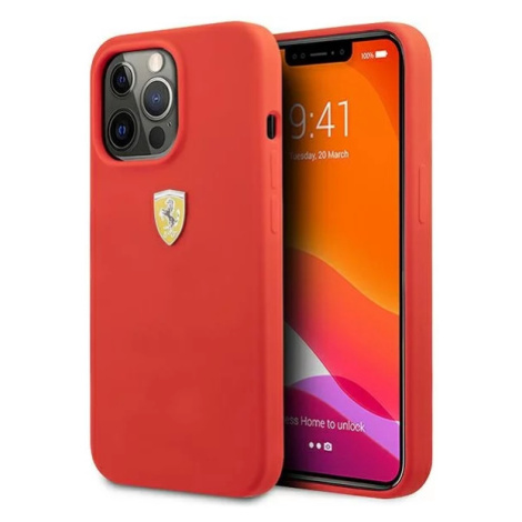 Kryt Ferrari FESSIHCP13XRE iPhone 13 Pro Max 6,7" red hardcase Silicone (FESSIHCP13XRE) G3FERRARI