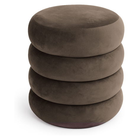 Ak furniture Taburet Snuggo II hnědý