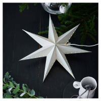 Markslöjd Živá dekorativní hvězda, závěsná, šedá, Ø 45 cm