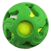 Míček Dog Fantasy gumový s tenisákem zelený 5cm