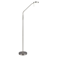 LED stojací lampa ve stříbrné barvě (výška 160 cm) Moreno – Trio