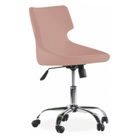 Otočná židle na kolečkách colorato - růžová