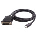 PremiumCord kabel USB3.1 na DVI, rozlišení 1920x1080 při 60Hz,délka 1,8m - ku31dvi02
