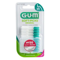 GUM Soft-Picks mezizubní kartáček gumový s fluoridy Large 50 ks