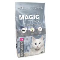 Kočkolit MAGIC LITTER Bentonite Ultra White with Carbon 10 l