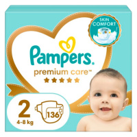 PAMPERS Premium Care plenky vel. 2, 4-8 kg, 136 ks